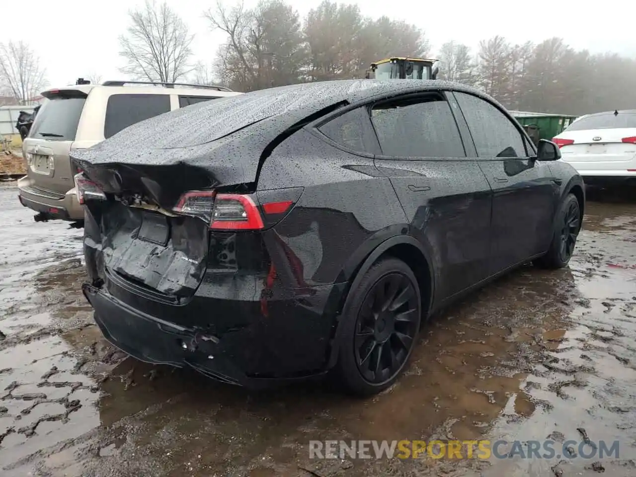 4 Фотография поврежденного автомобиля 5YJYGDEE4MF123995 TESLA MODEL Y 2021