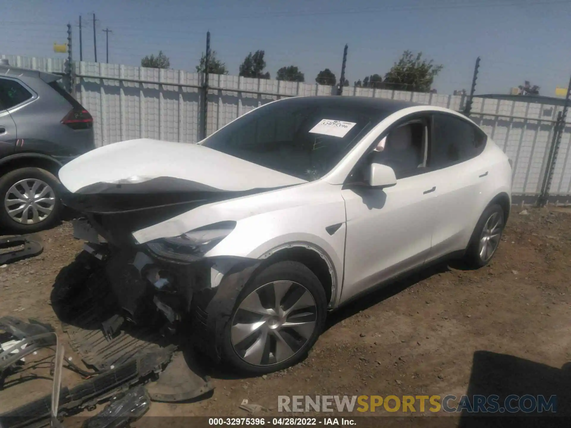 2 Photograph of a damaged car 5YJYGDEE4MF161873 TESLA MODEL Y 2021