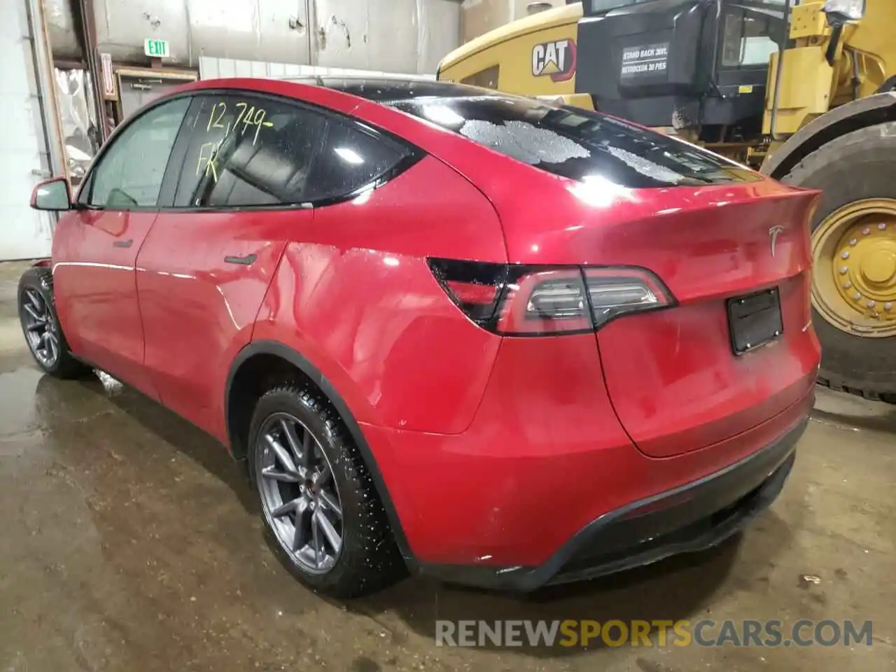 3 Photograph of a damaged car 5YJYGDEE4MF182349 TESLA MODEL Y 2021