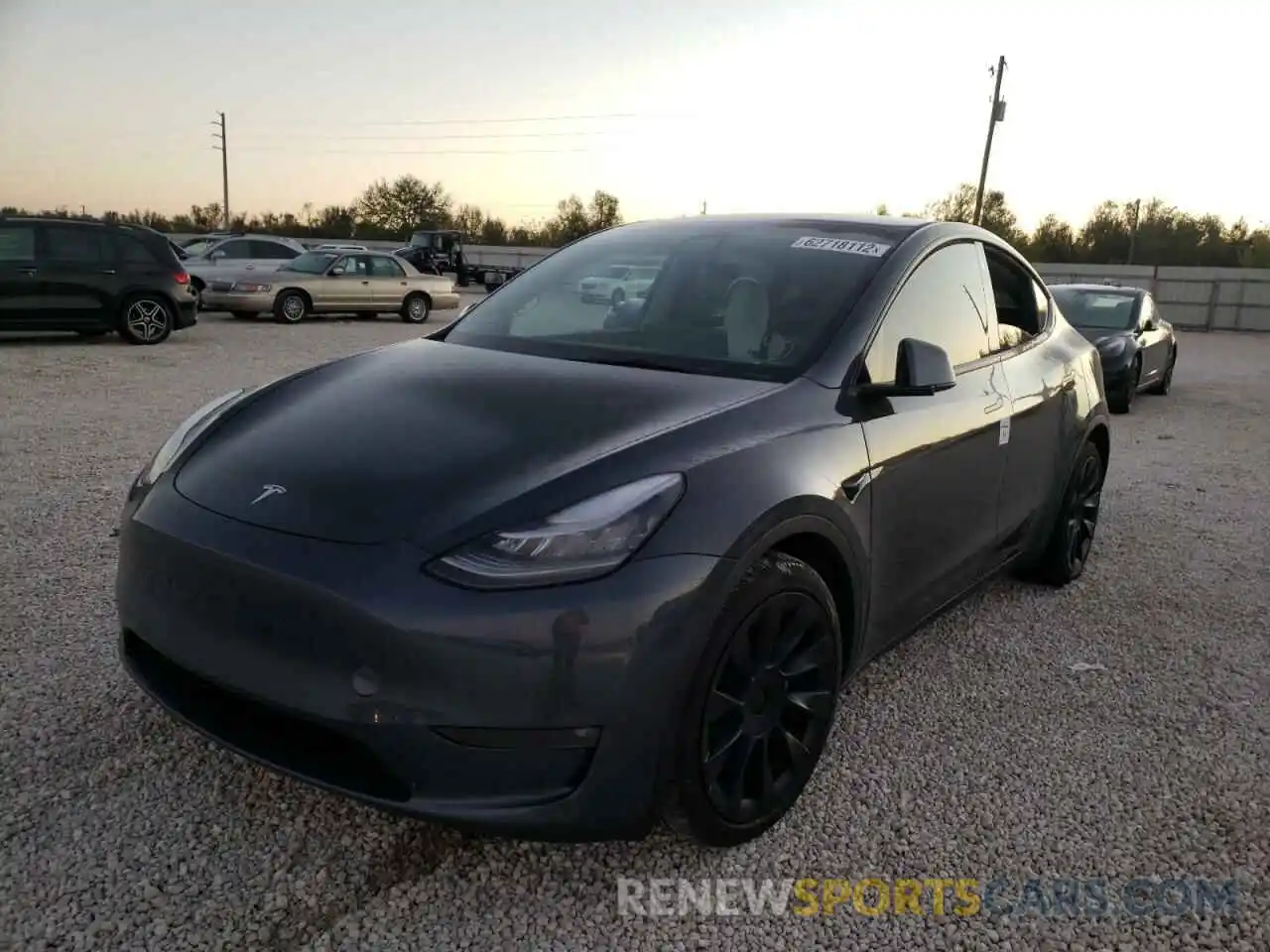 2 Photograph of a damaged car 5YJYGDEE4MF187065 TESLA MODEL Y 2021