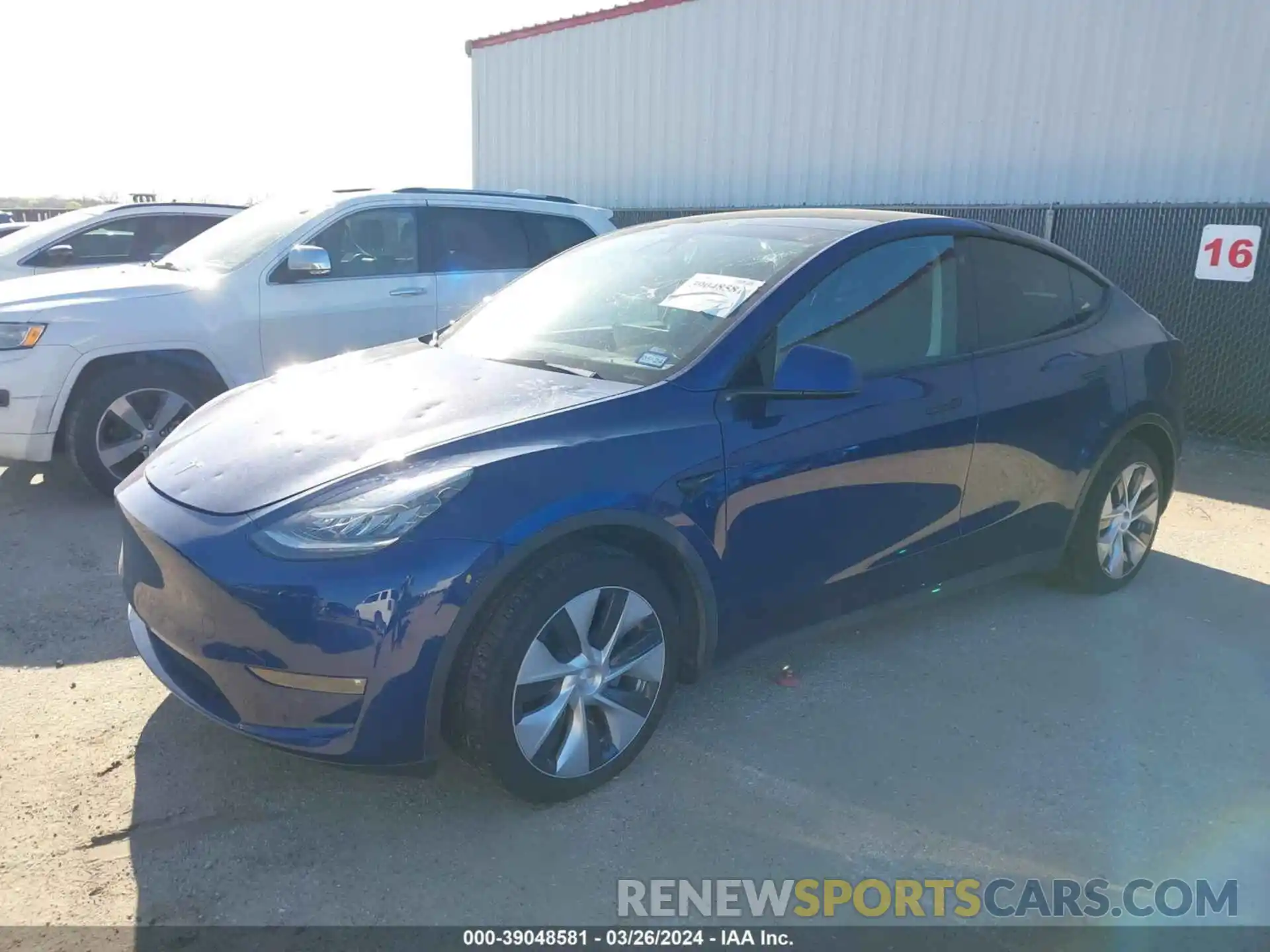 2 Photograph of a damaged car 5YJYGDEE4MF196719 TESLA MODEL Y 2021