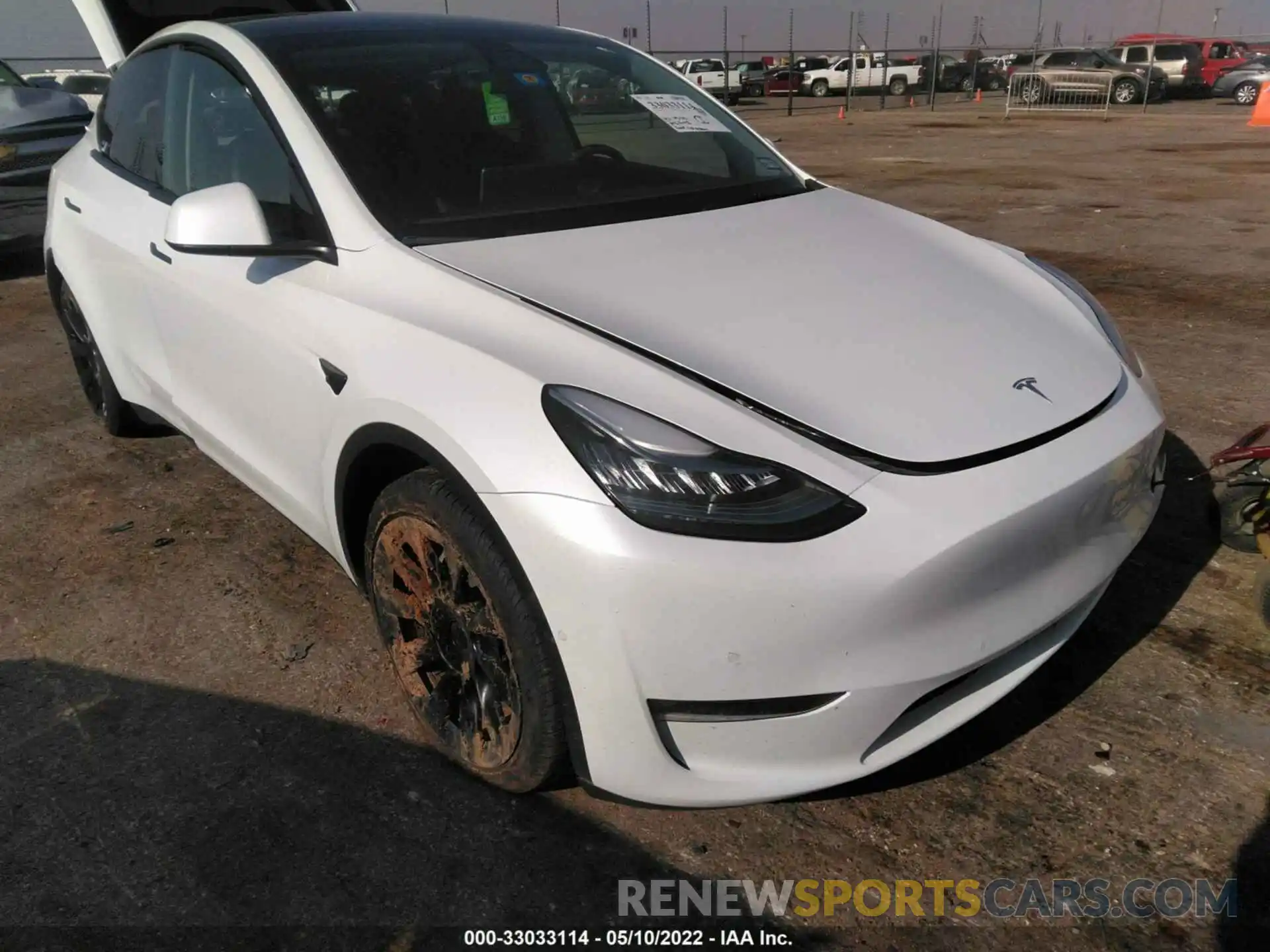 1 Фотография поврежденного автомобиля 5YJYGDEE4MF203376 TESLA MODEL Y 2021