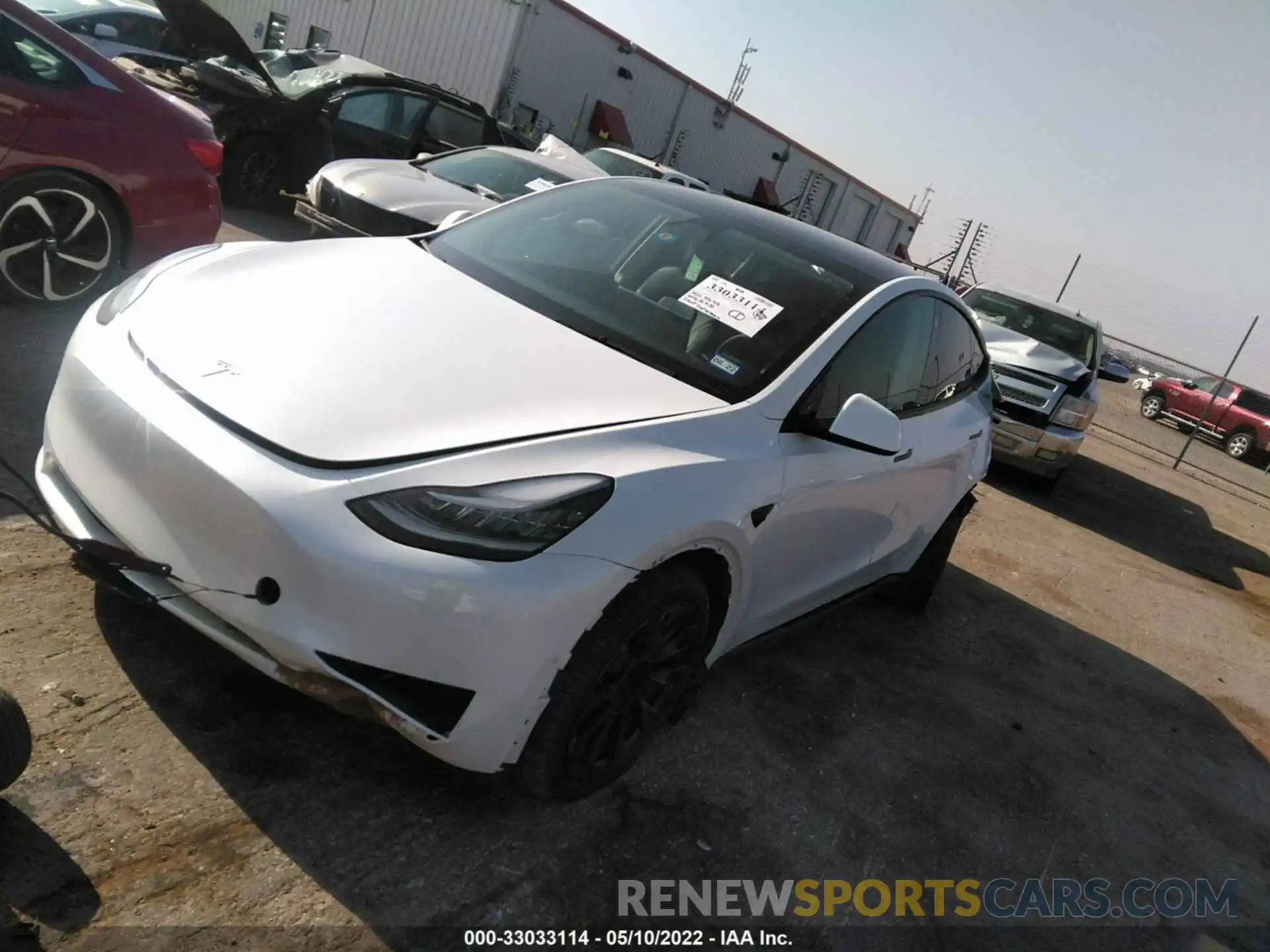 2 Фотография поврежденного автомобиля 5YJYGDEE4MF203376 TESLA MODEL Y 2021