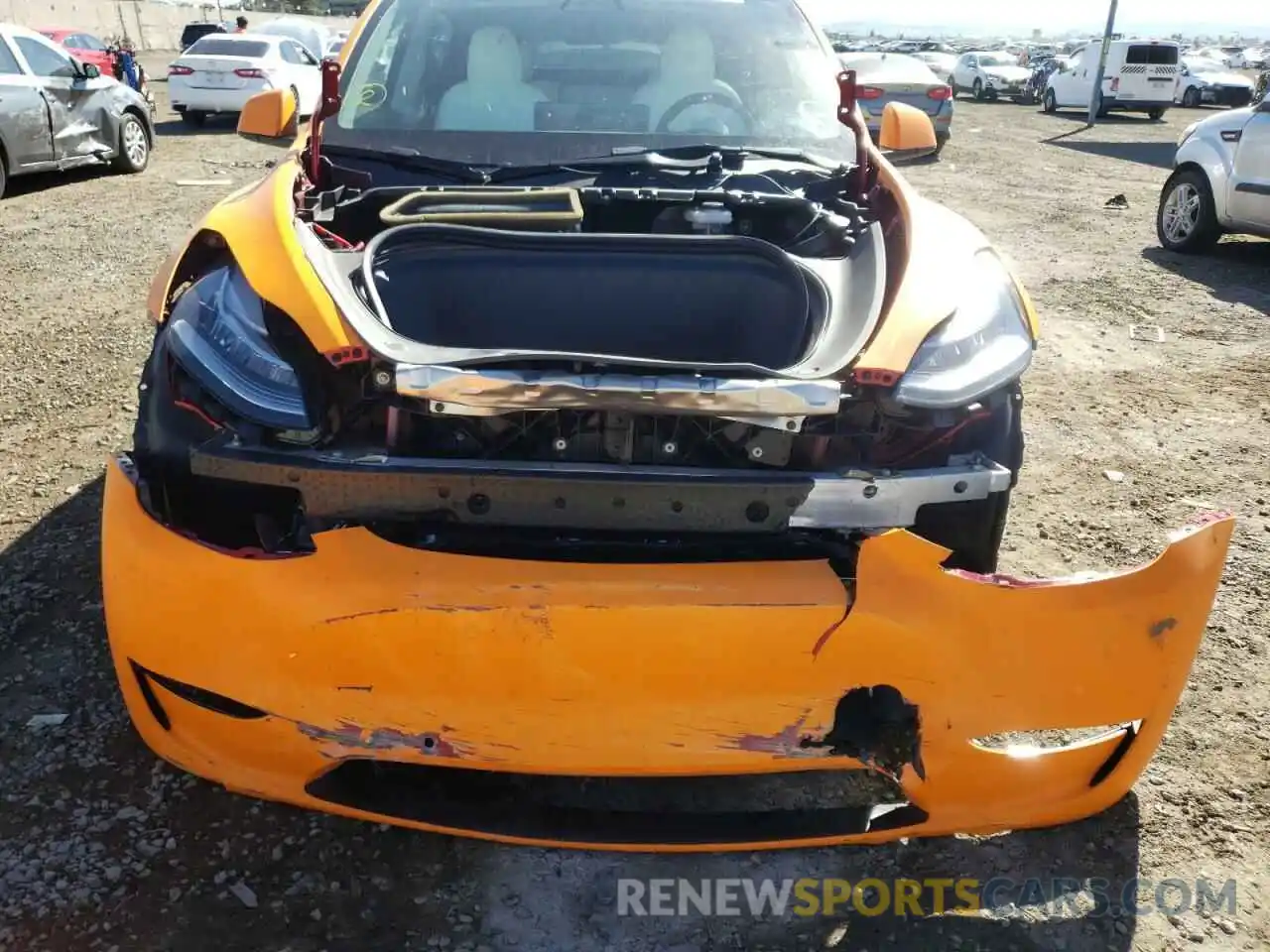 9 Photograph of a damaged car 5YJYGDEE4MF210179 TESLA MODEL Y 2021