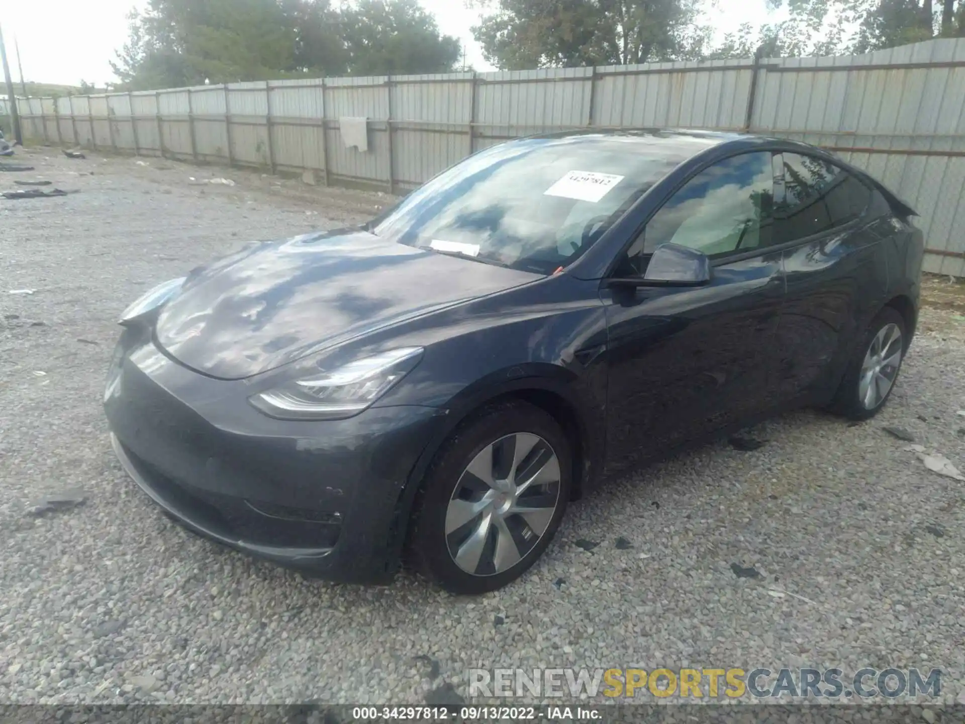 2 Photograph of a damaged car 5YJYGDEE4MF224549 TESLA MODEL Y 2021