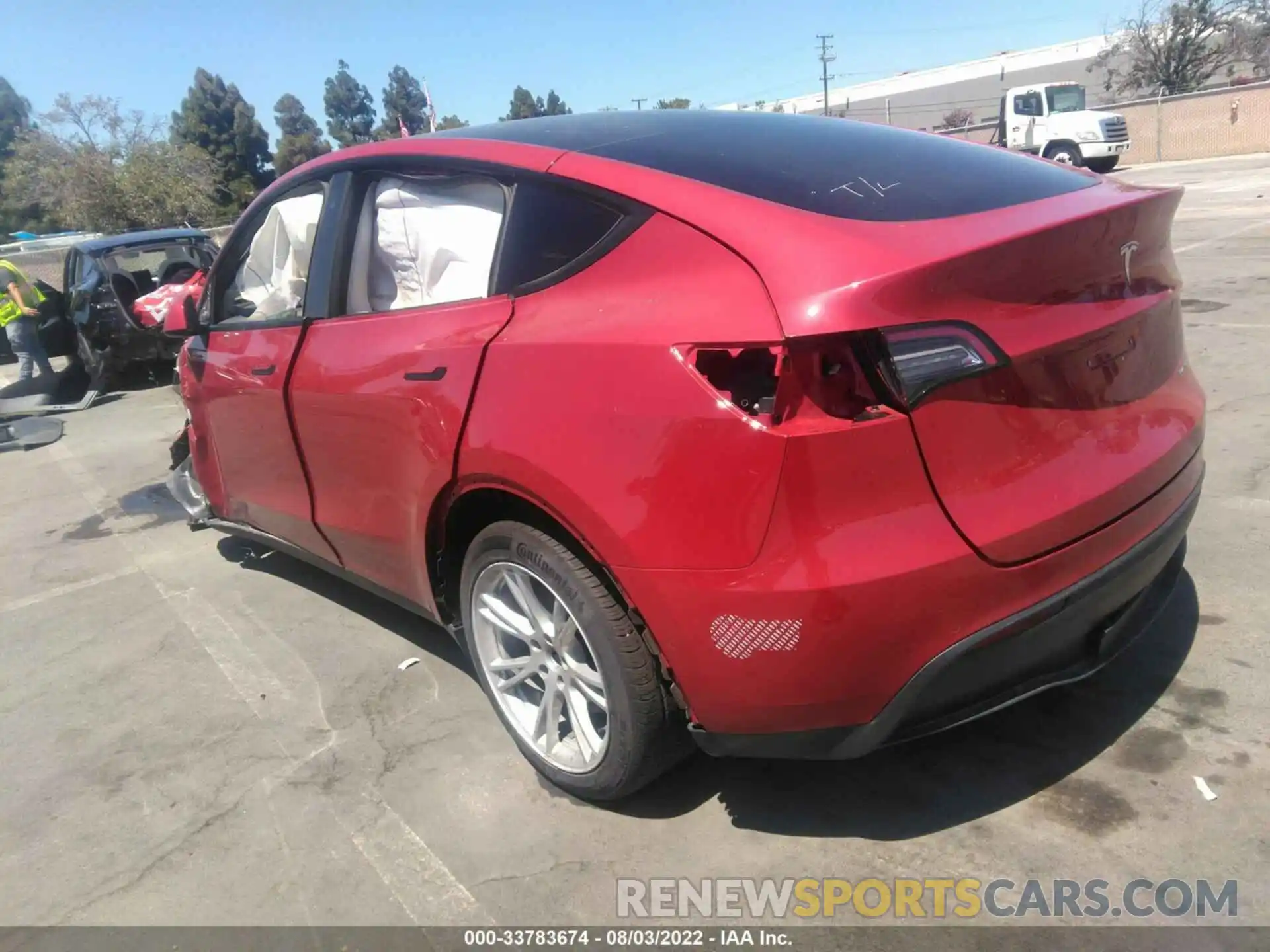 3 Фотография поврежденного автомобиля 5YJYGDEE4MF239469 TESLA MODEL Y 2021