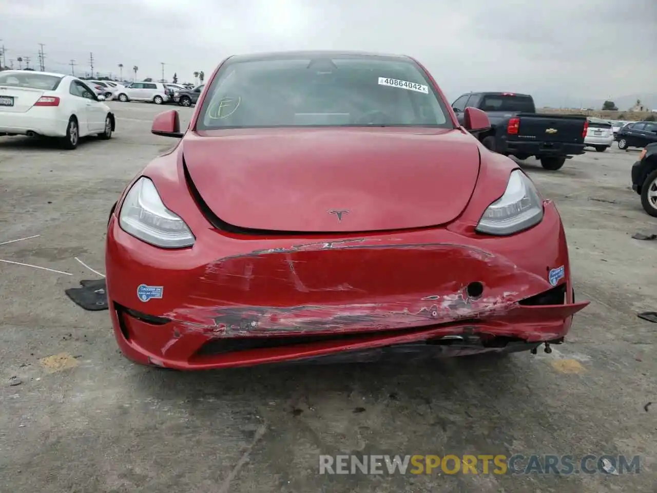 9 Photograph of a damaged car 5YJYGDEE4MF241481 TESLA MODEL Y 2021