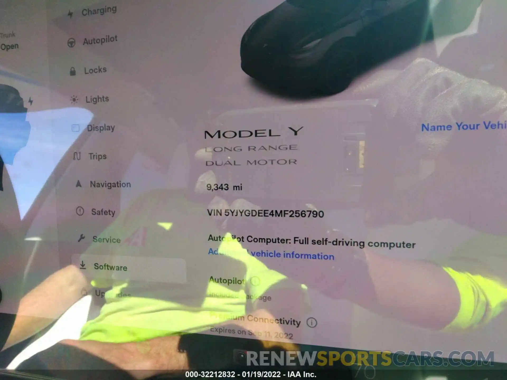 7 Фотография поврежденного автомобиля 5YJYGDEE4MF256790 TESLA MODEL Y 2021