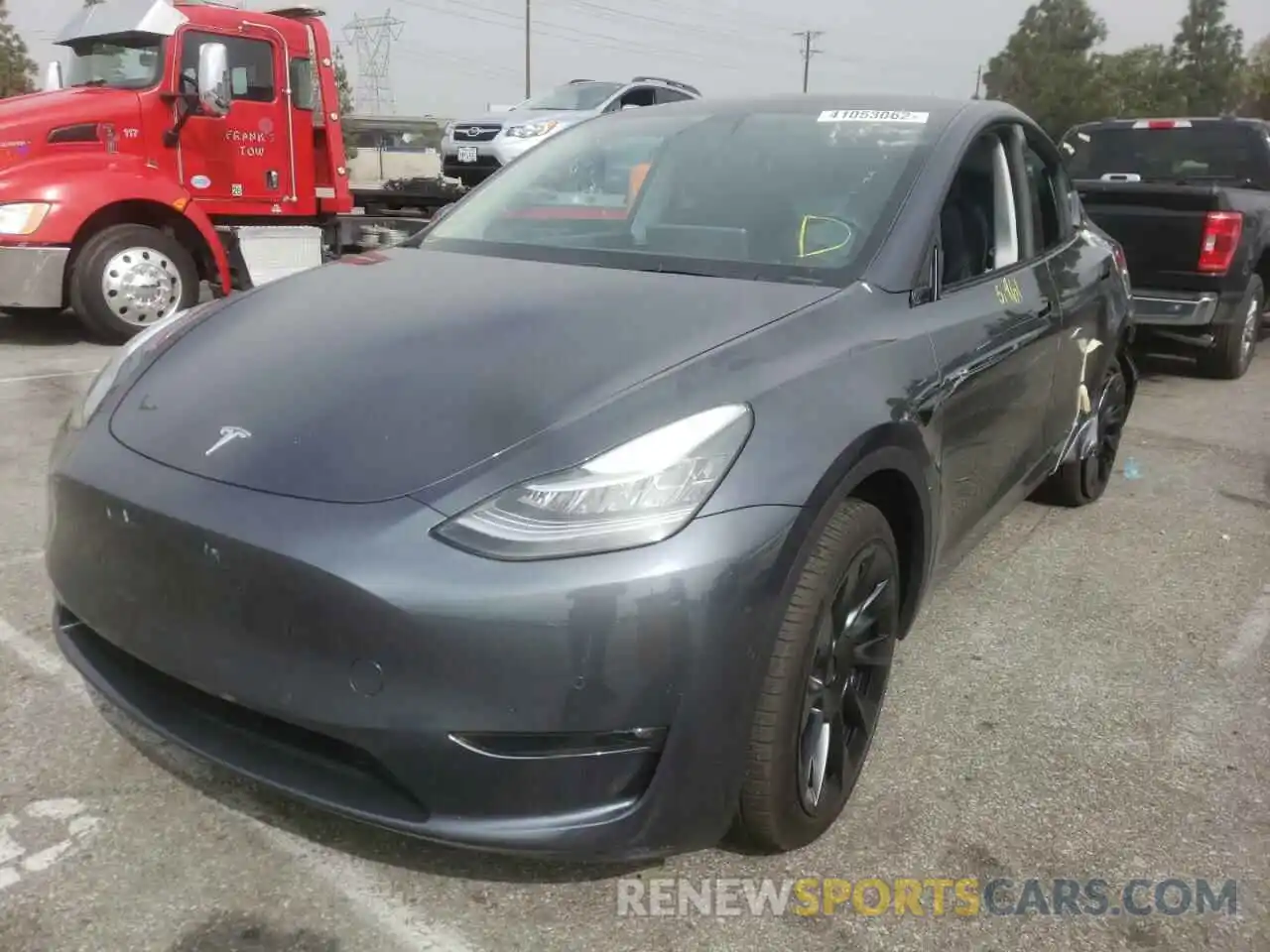 2 Фотография поврежденного автомобиля 5YJYGDEE4MF278563 TESLA MODEL Y 2021