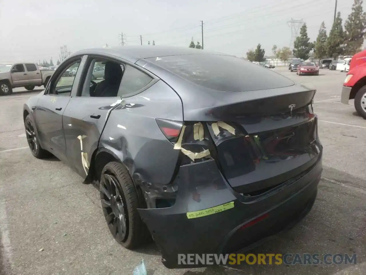 3 Фотография поврежденного автомобиля 5YJYGDEE4MF278563 TESLA MODEL Y 2021