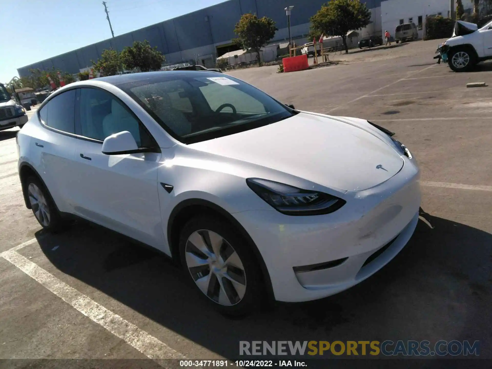 1 Фотография поврежденного автомобиля 5YJYGDEE4MF281771 TESLA MODEL Y 2021