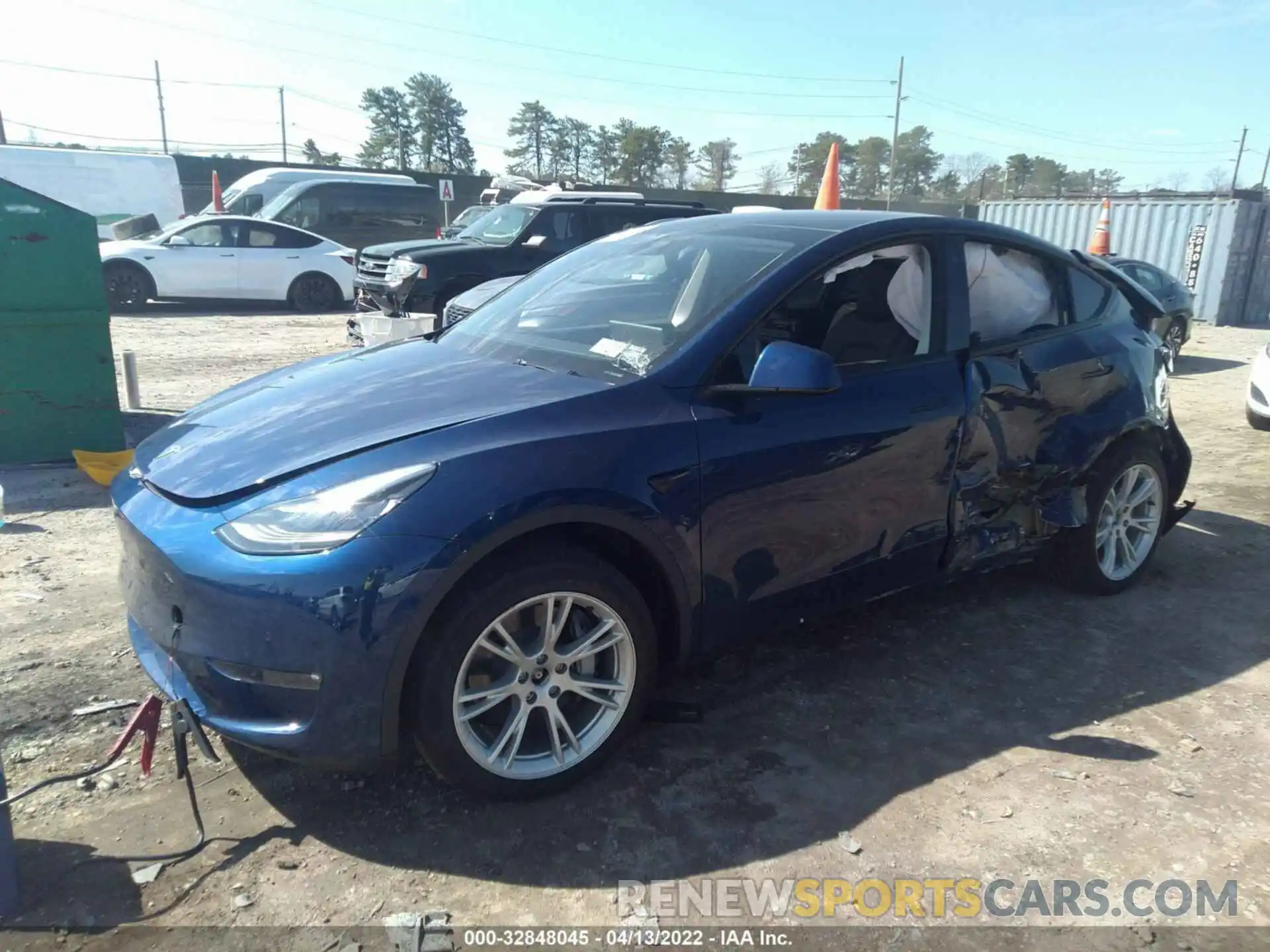 2 Фотография поврежденного автомобиля 5YJYGDEE4MF296979 TESLA MODEL Y 2021