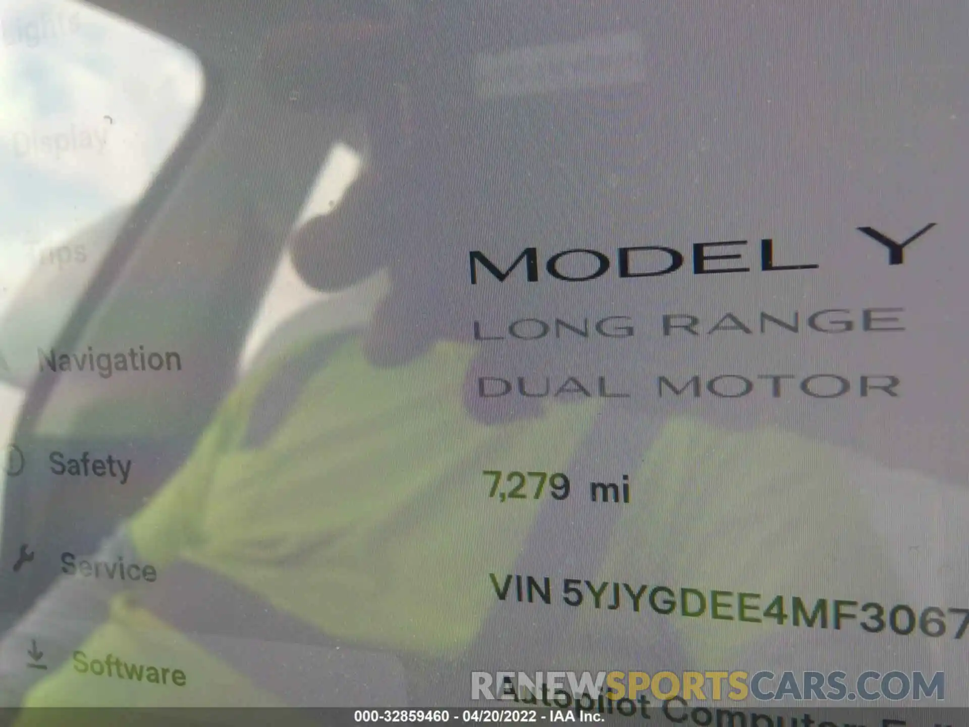 7 Photograph of a damaged car 5YJYGDEE4MF306720 TESLA MODEL Y 2021