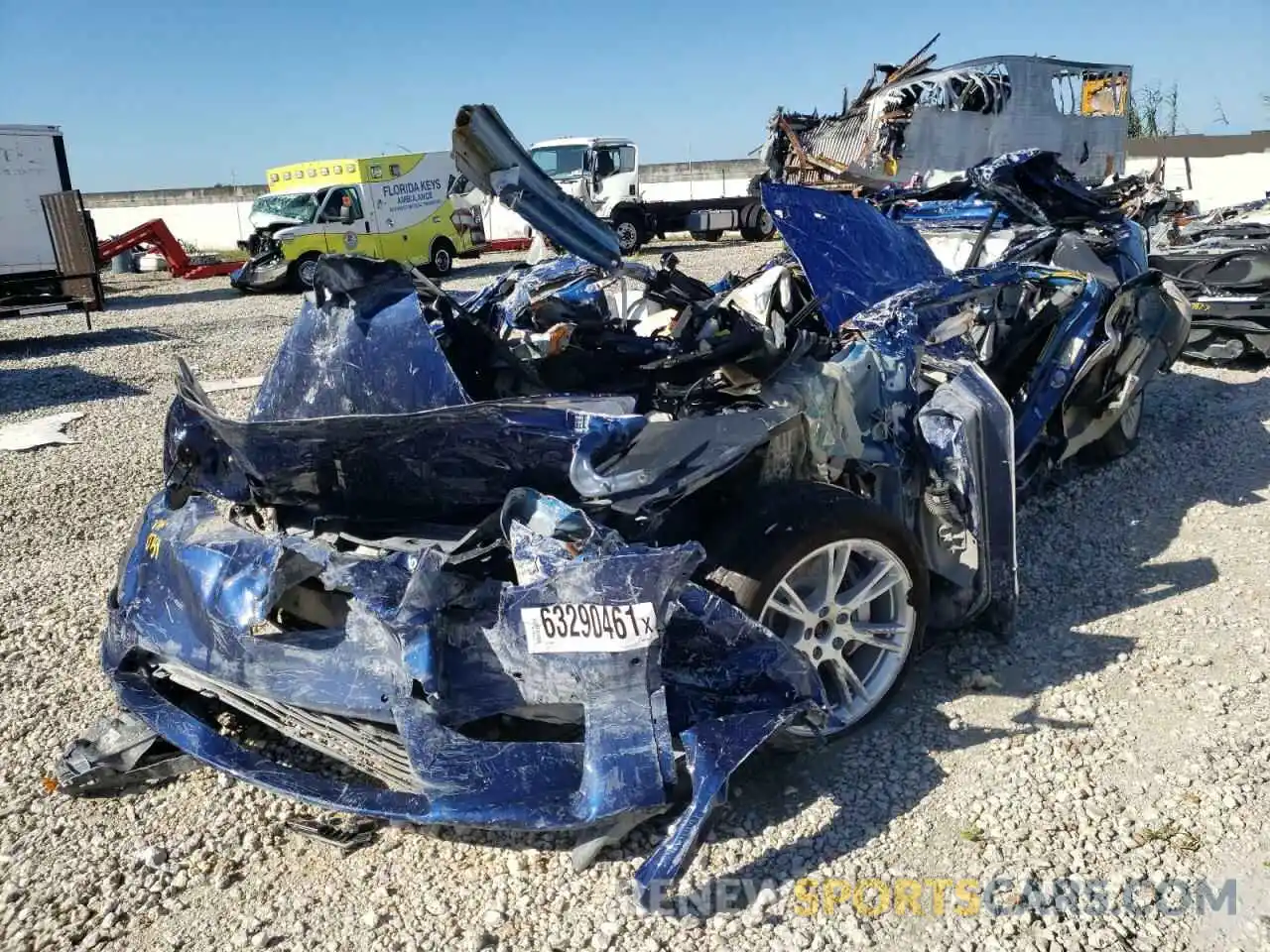 2 Photograph of a damaged car 5YJYGDEE5MF060759 TESLA MODEL Y 2021