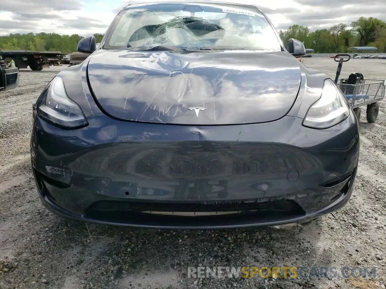 7 Photograph of a damaged car 5YJYGDEE5MF062186 TESLA MODEL Y 2021