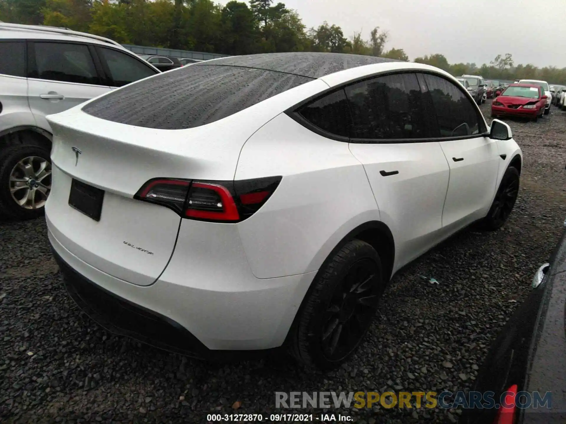 4 Фотография поврежденного автомобиля 5YJYGDEE5MF062303 TESLA MODEL Y 2021