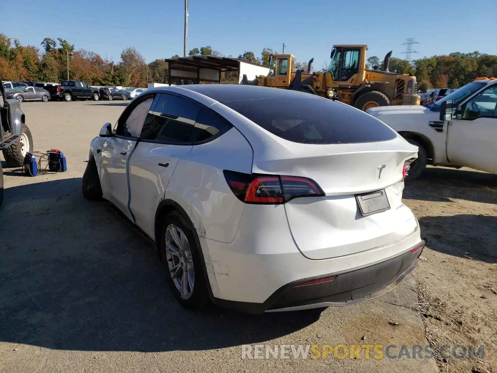 3 Photograph of a damaged car 5YJYGDEE5MF066402 TESLA MODEL Y 2021