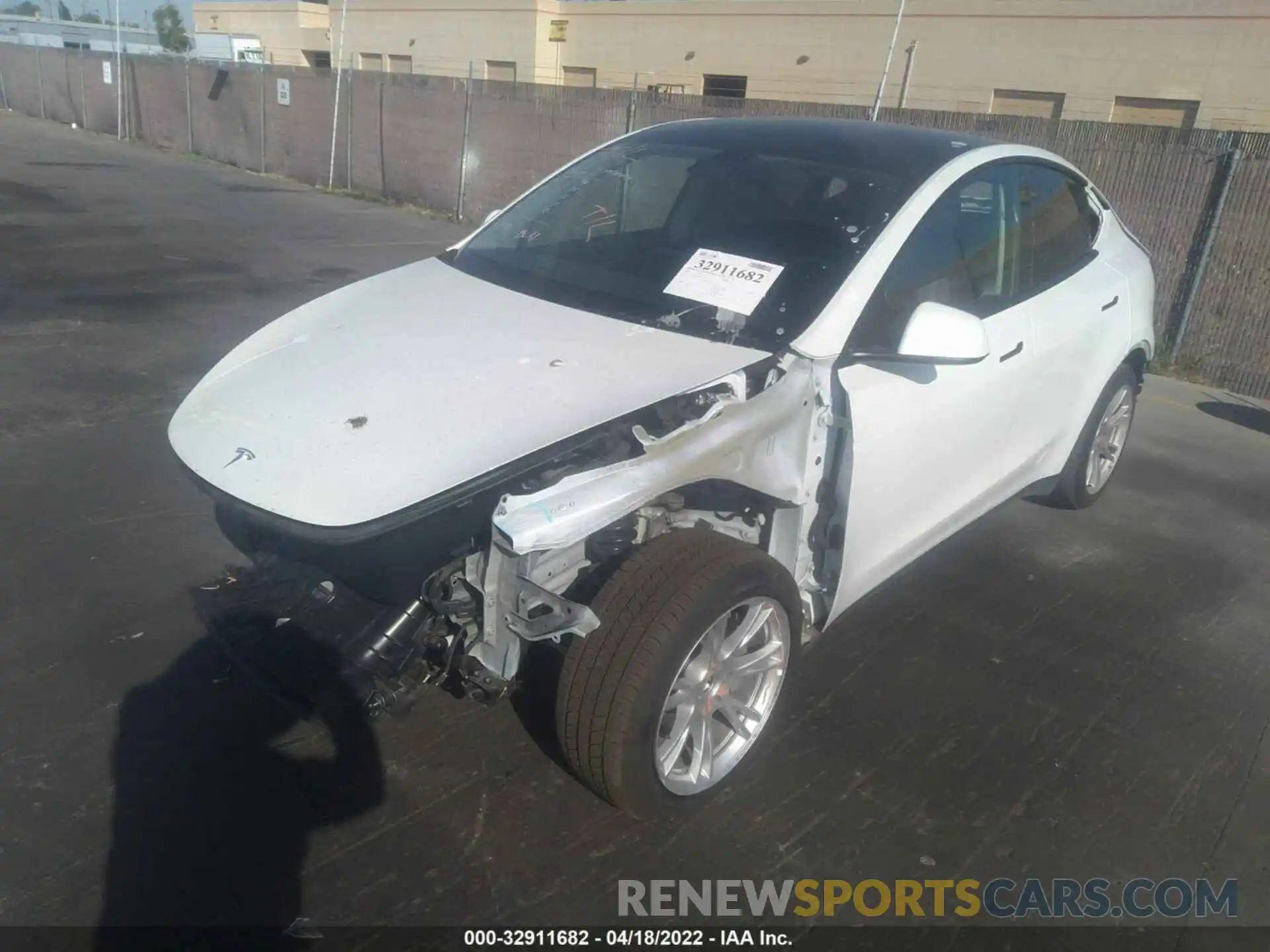 2 Фотография поврежденного автомобиля 5YJYGDEE5MF072801 TESLA MODEL Y 2021