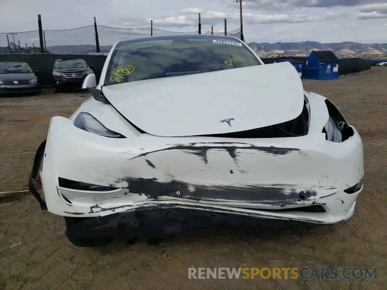 9 Фотография поврежденного автомобиля 5YJYGDEE5MF073480 TESLA MODEL Y 2021