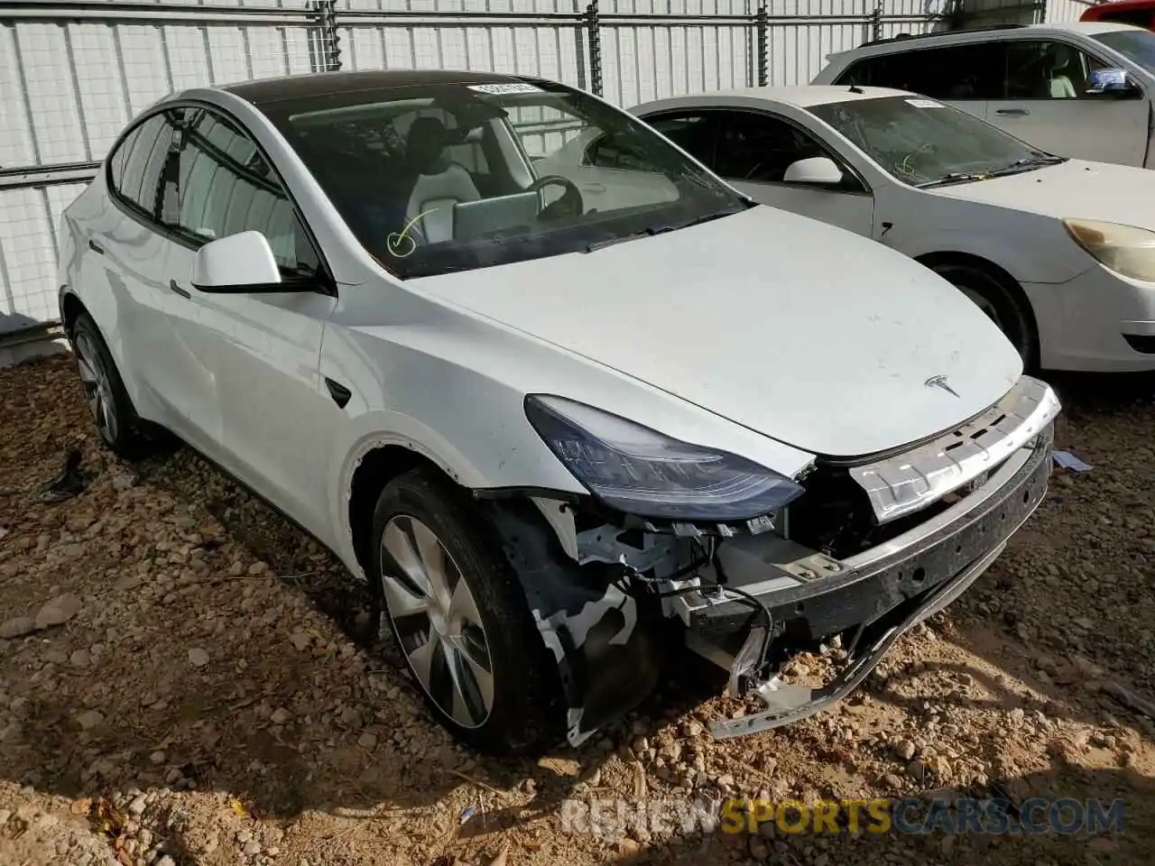 1 Фотография поврежденного автомобиля 5YJYGDEE5MF079957 TESLA MODEL Y 2021