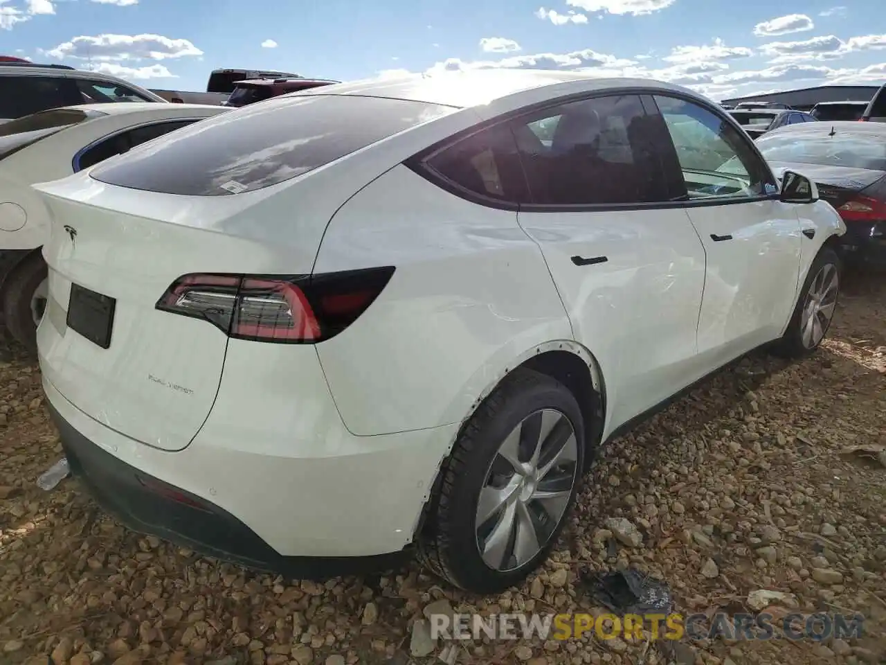 4 Фотография поврежденного автомобиля 5YJYGDEE5MF079957 TESLA MODEL Y 2021