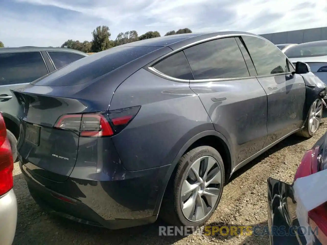 4 Фотография поврежденного автомобиля 5YJYGDEE5MF086116 TESLA MODEL Y 2021