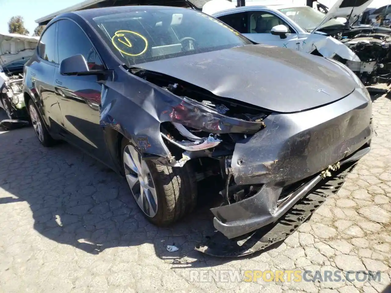 9 Photograph of a damaged car 5YJYGDEE5MF086116 TESLA MODEL Y 2021