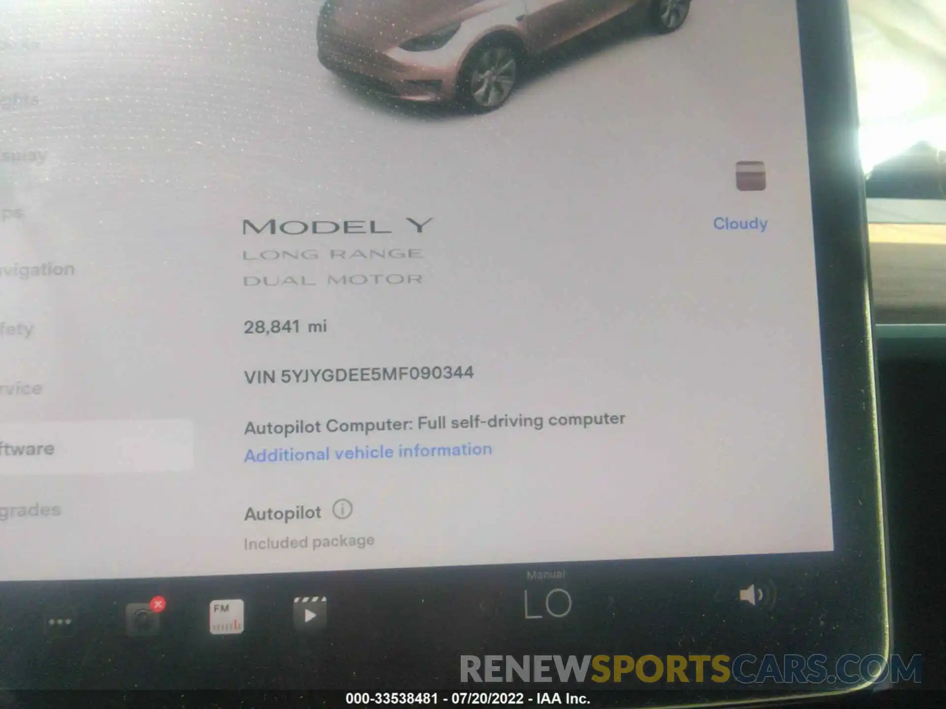 7 Фотография поврежденного автомобиля 5YJYGDEE5MF090344 TESLA MODEL Y 2021