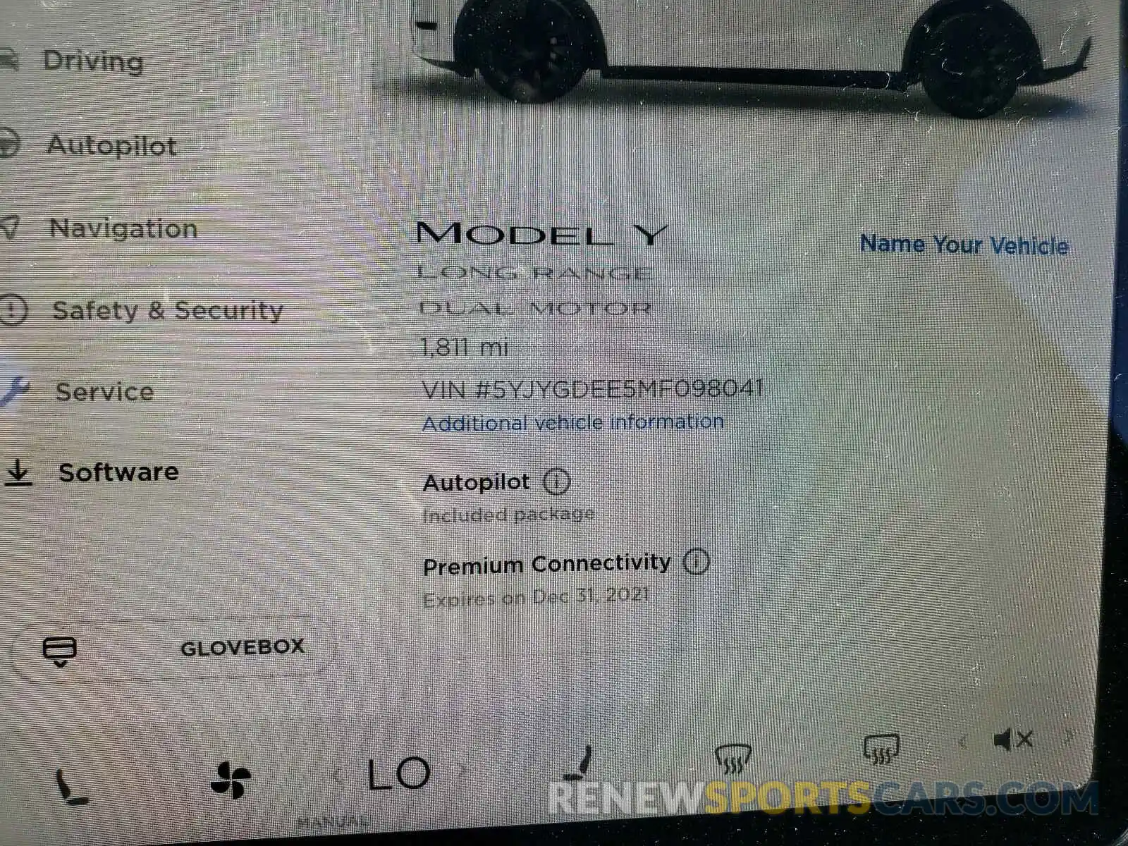 8 Photograph of a damaged car 5YJYGDEE5MF098041 TESLA MODEL Y 2021