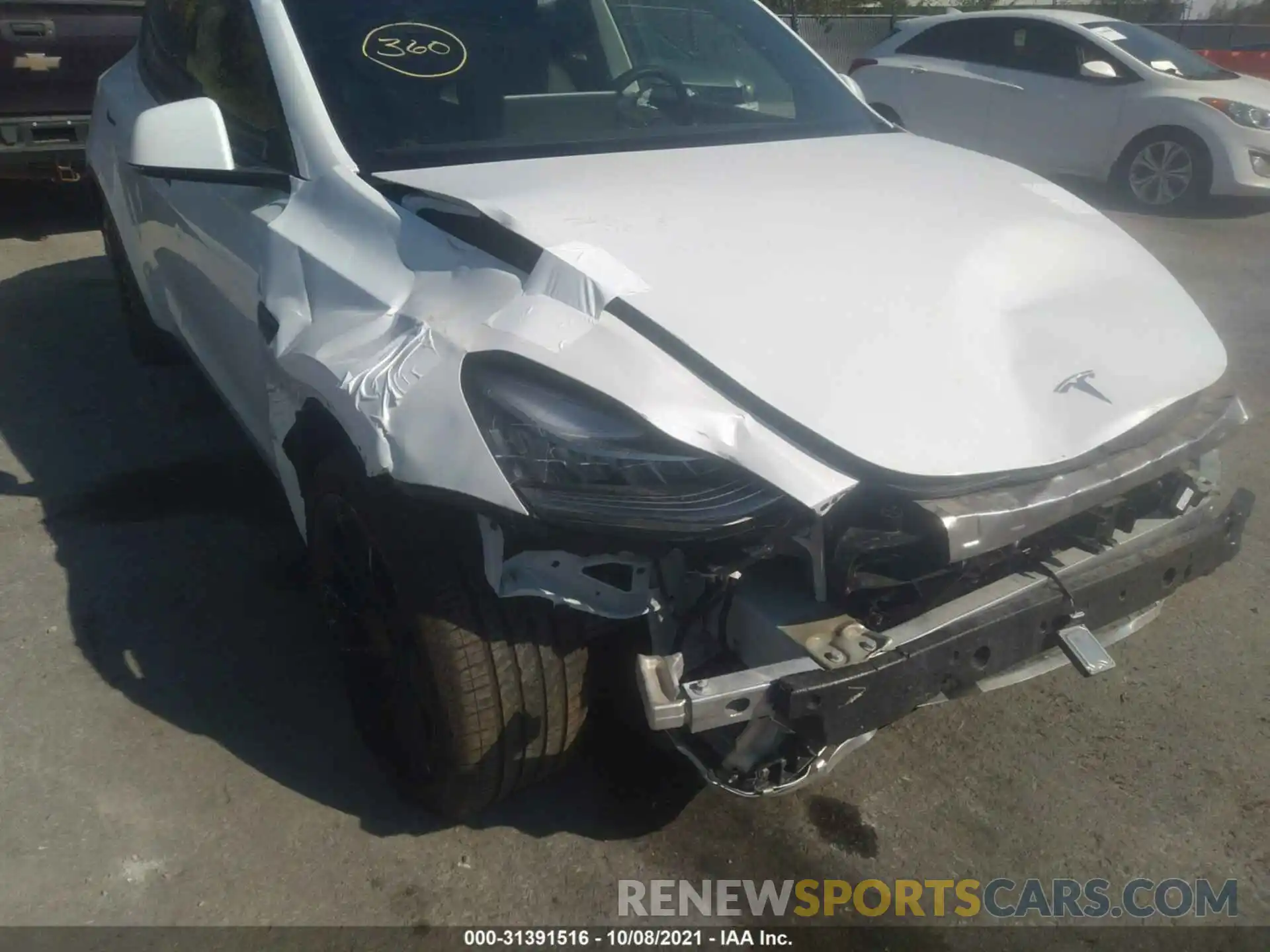 6 Photograph of a damaged car 5YJYGDEE5MF115422 TESLA MODEL Y 2021