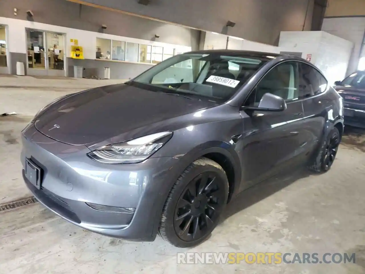 2 Photograph of a damaged car 5YJYGDEE5MF119941 TESLA MODEL Y 2021