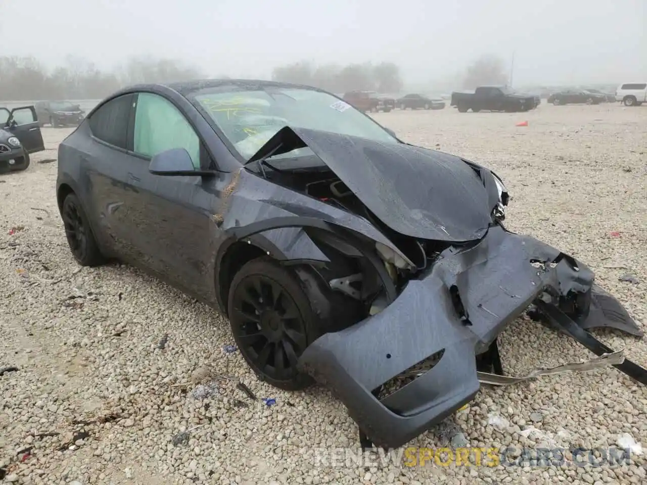 1 Фотография поврежденного автомобиля 5YJYGDEE5MF123973 TESLA MODEL Y 2021