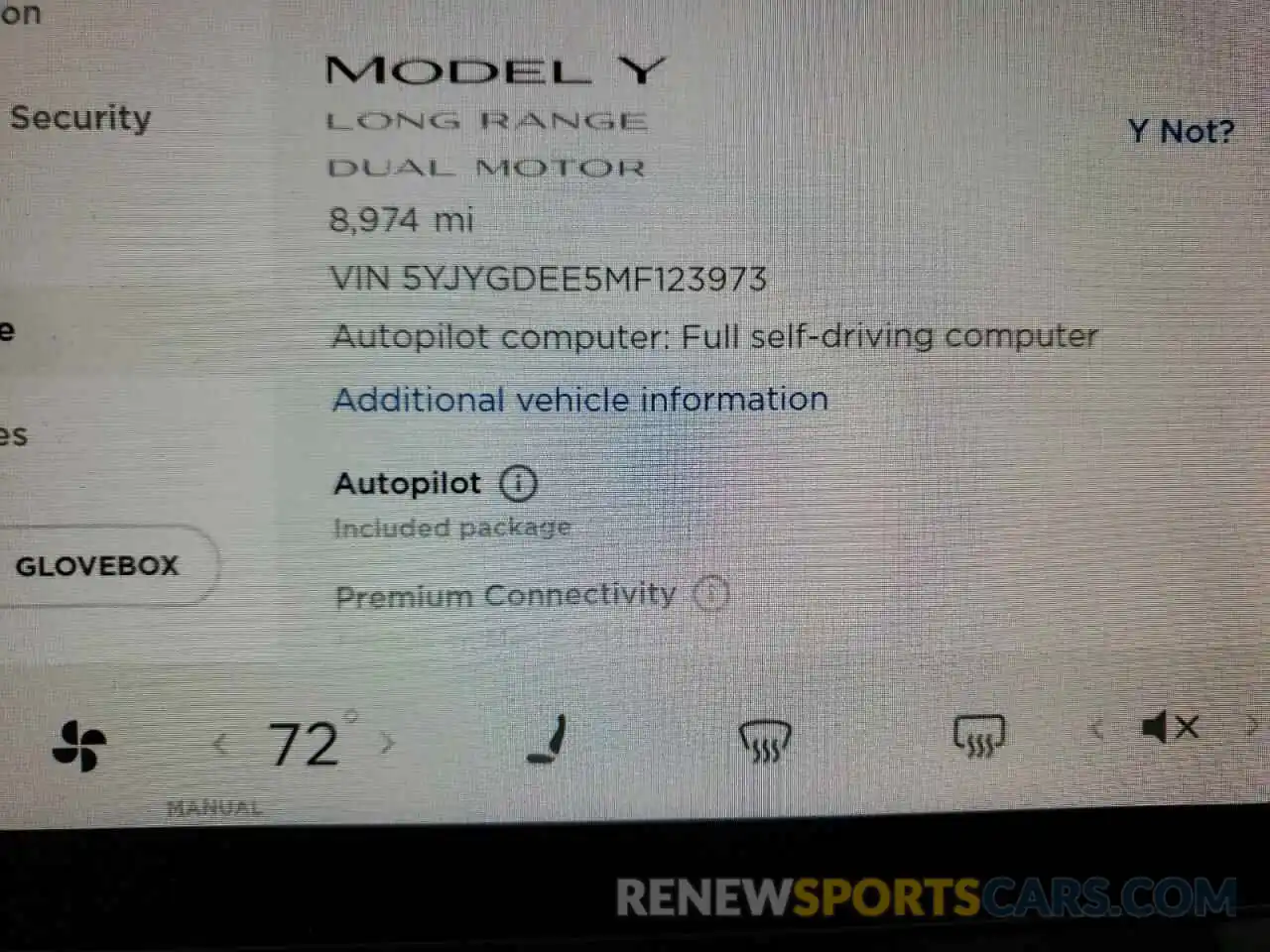 10 Фотография поврежденного автомобиля 5YJYGDEE5MF123973 TESLA MODEL Y 2021