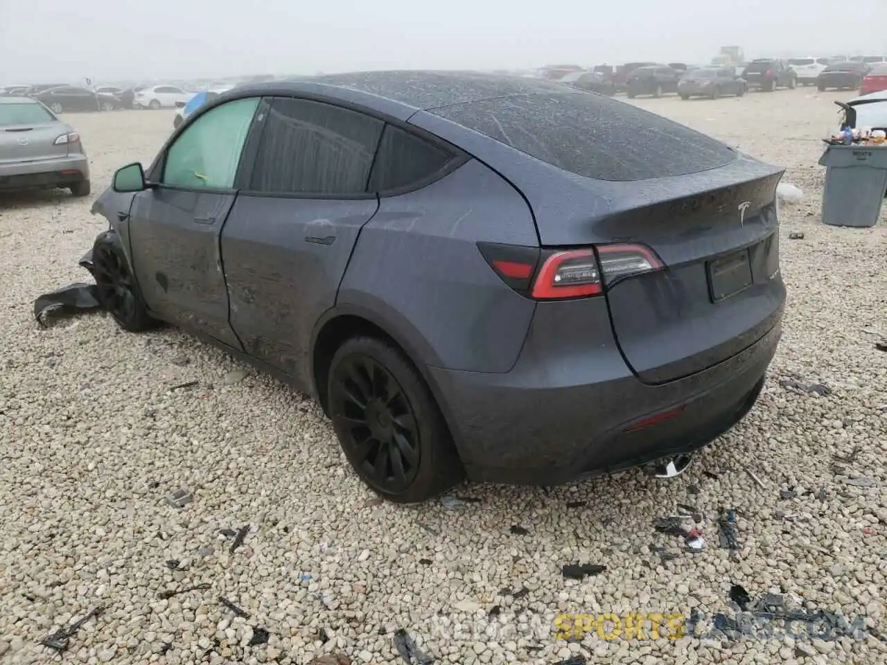 3 Фотография поврежденного автомобиля 5YJYGDEE5MF123973 TESLA MODEL Y 2021