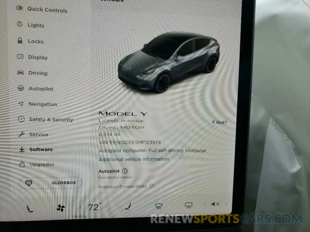 8 Фотография поврежденного автомобиля 5YJYGDEE5MF123973 TESLA MODEL Y 2021