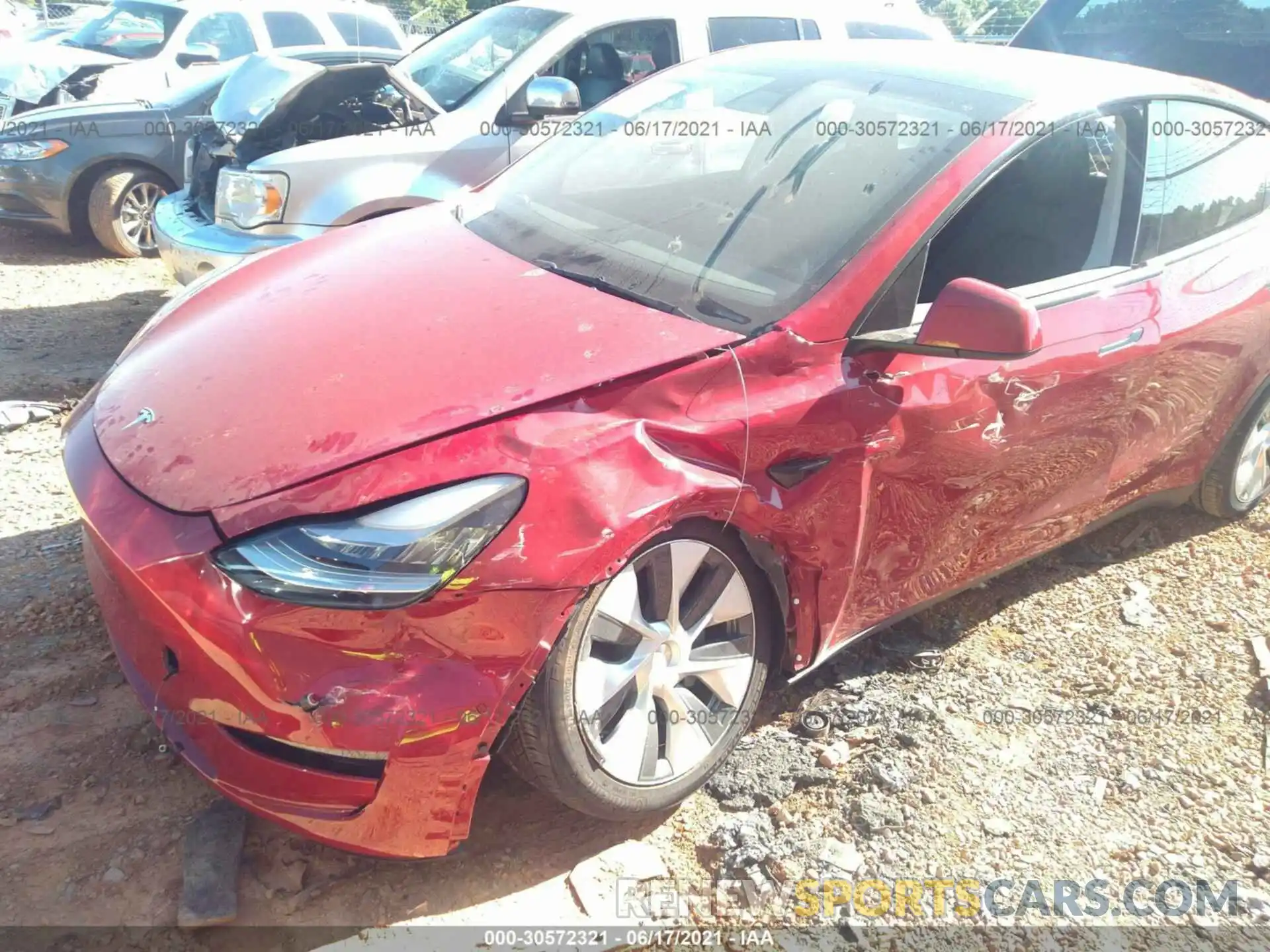 6 Photograph of a damaged car 5YJYGDEE5MF124850 TESLA MODEL Y 2021