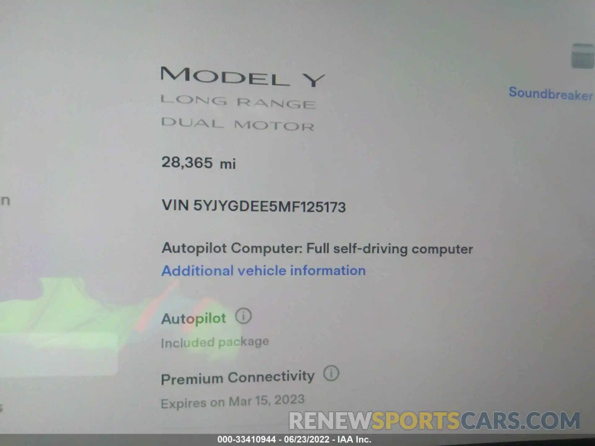 7 Фотография поврежденного автомобиля 5YJYGDEE5MF125173 TESLA MODEL Y 2021