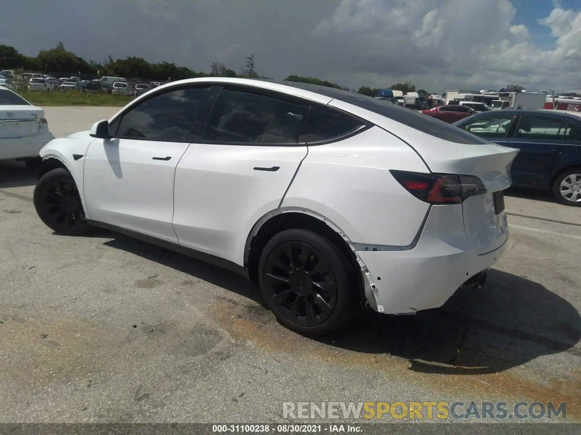 3 Photograph of a damaged car 5YJYGDEE5MF125397 TESLA MODEL Y 2021