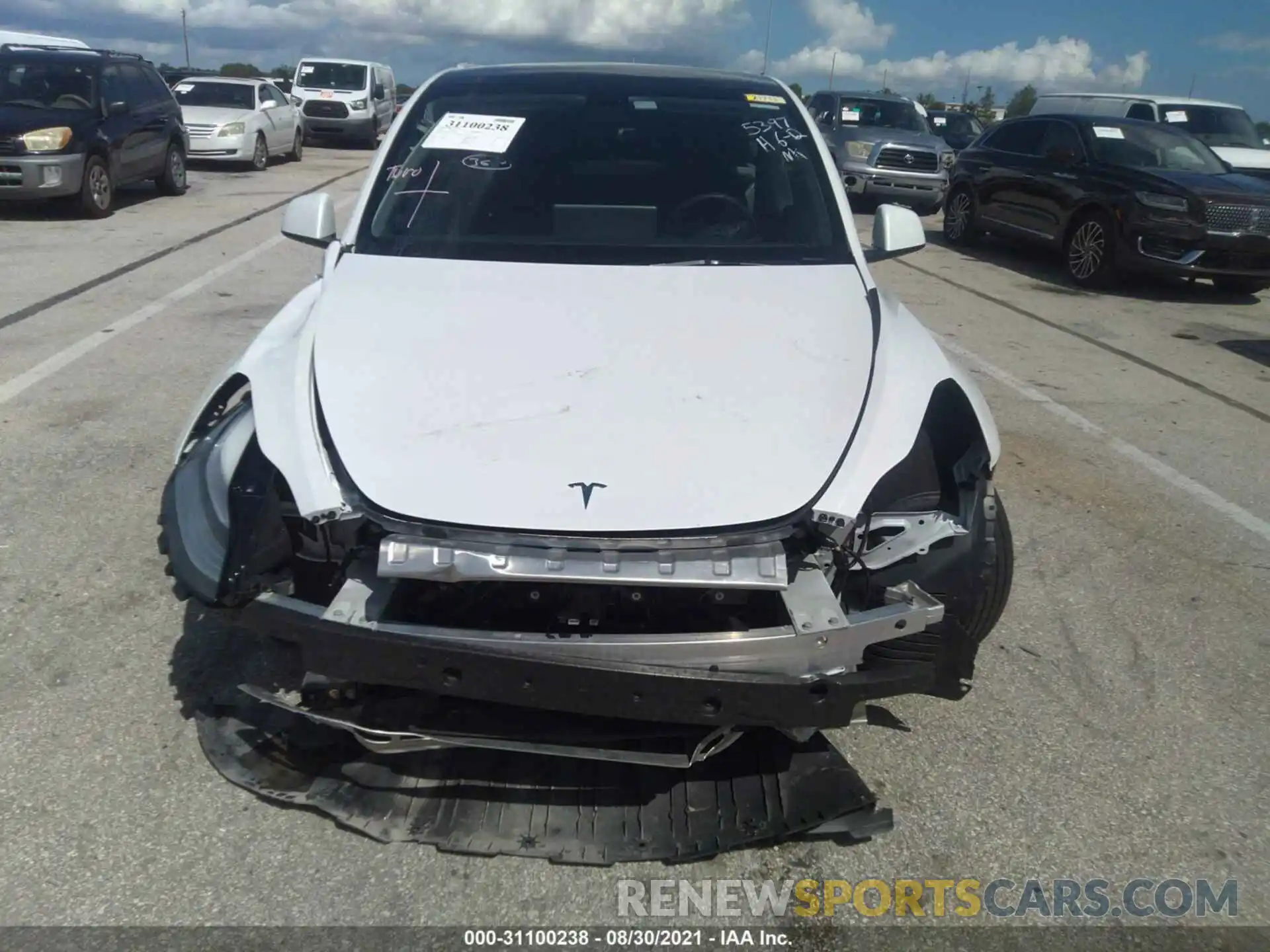 6 Photograph of a damaged car 5YJYGDEE5MF125397 TESLA MODEL Y 2021