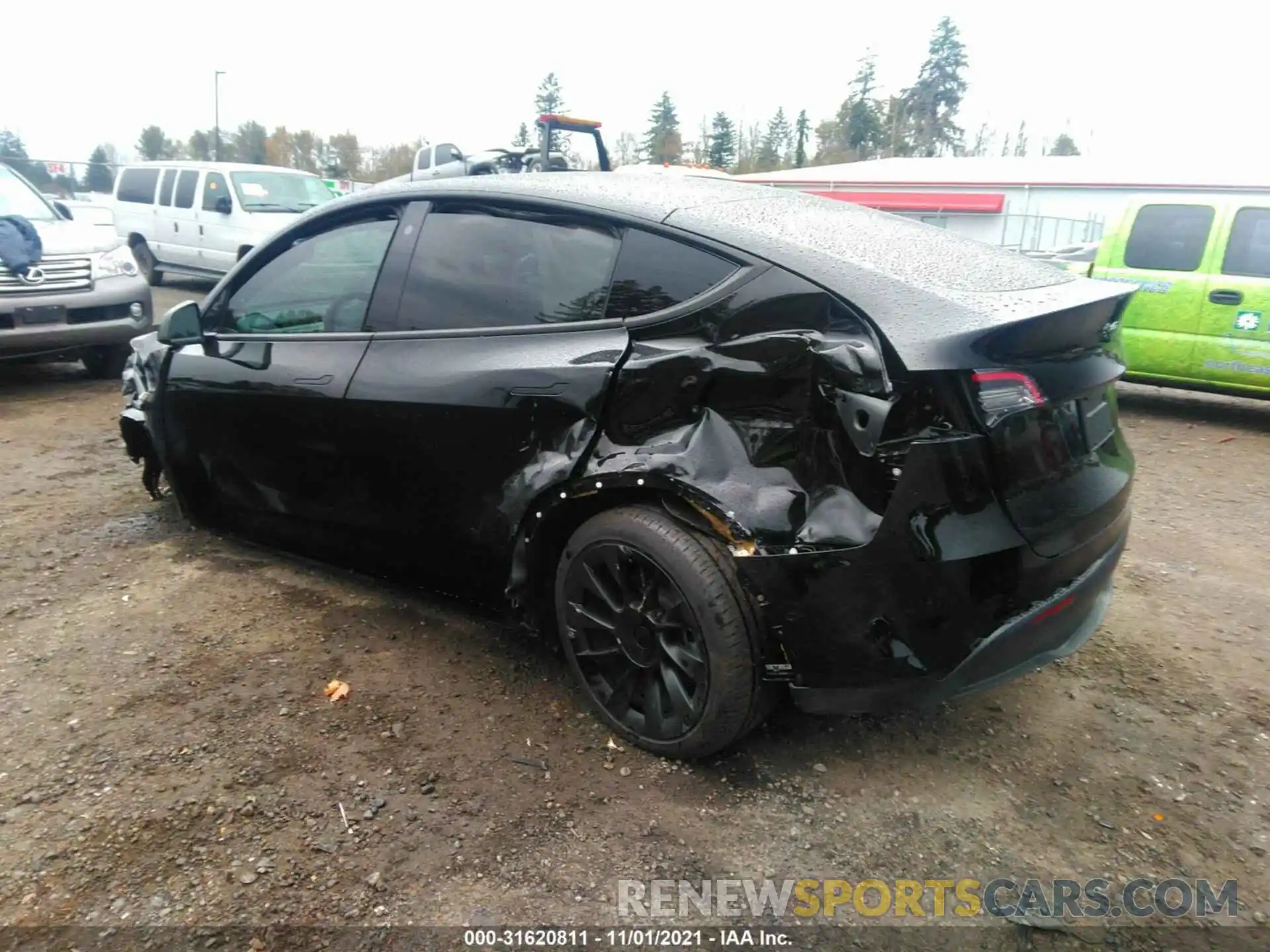 3 Photograph of a damaged car 5YJYGDEE5MF129532 TESLA MODEL Y 2021