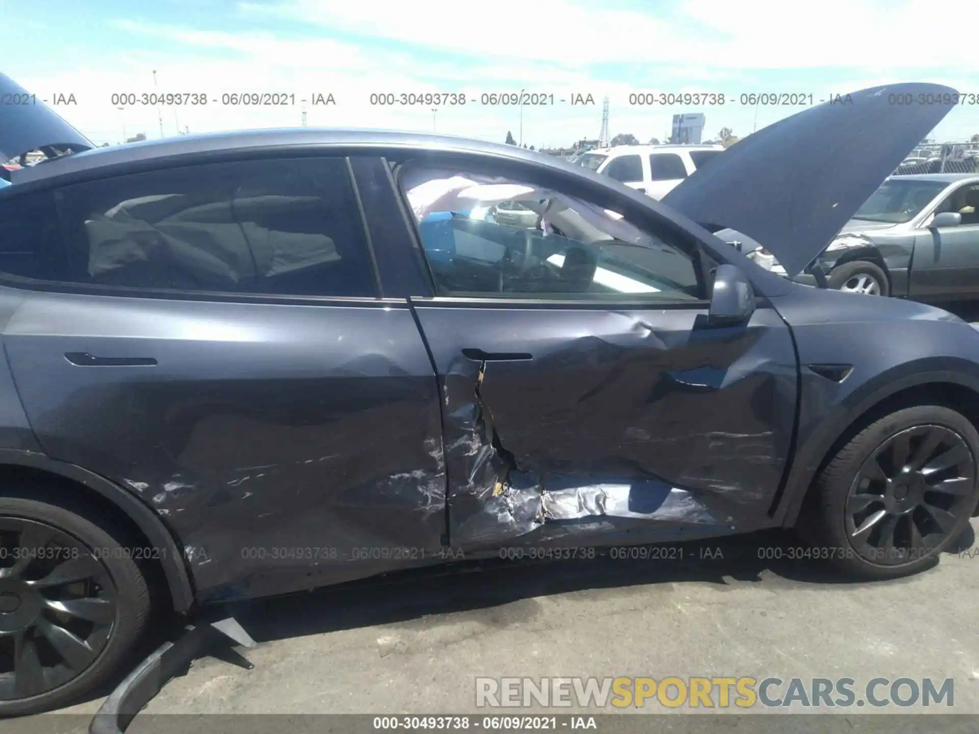 6 Photograph of a damaged car 5YJYGDEE5MF141812 TESLA MODEL Y 2021