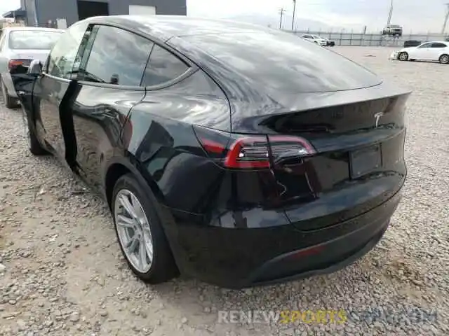 3 Photograph of a damaged car 5YJYGDEE5MF153734 TESLA MODEL Y 2021