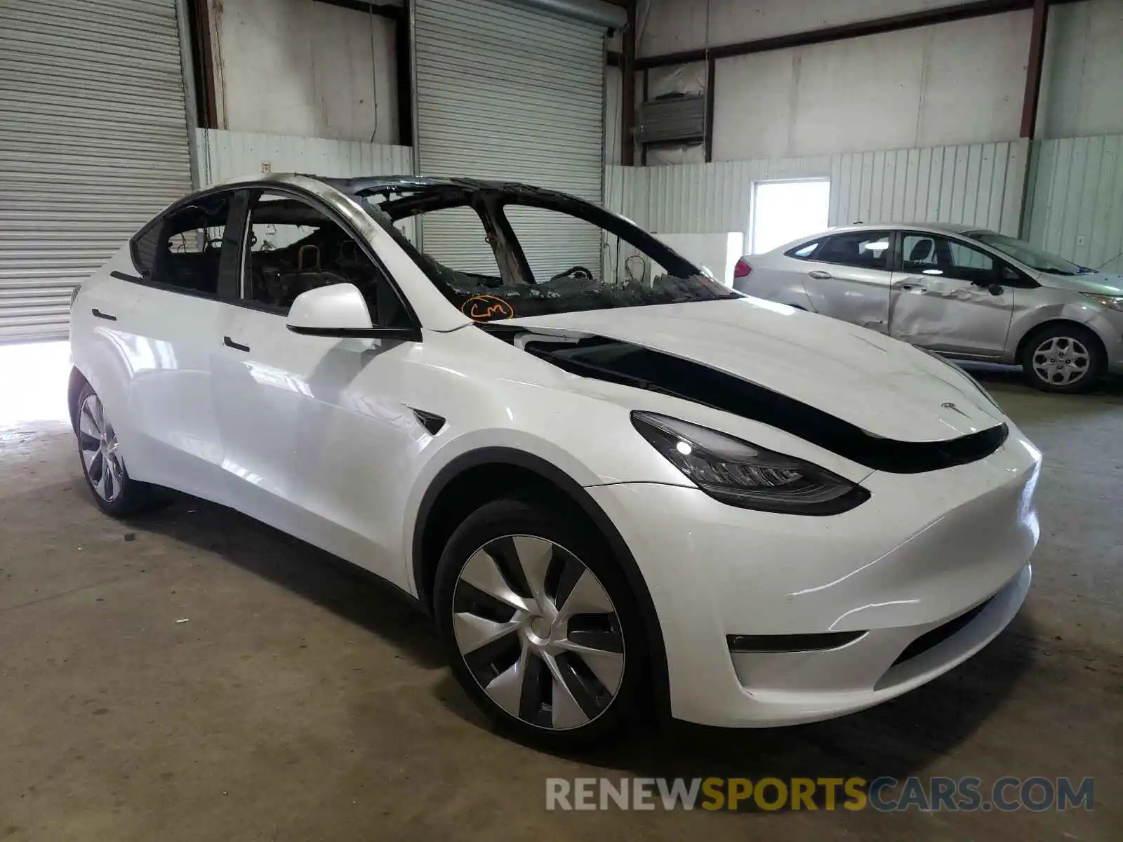 1 Фотография поврежденного автомобиля 5YJYGDEE5MF157217 TESLA MODEL Y 2021