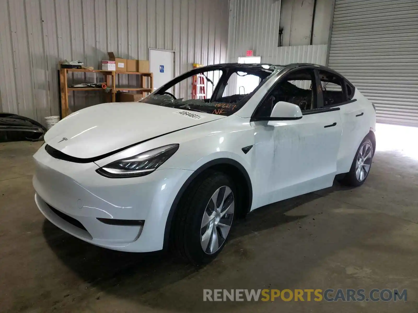 2 Фотография поврежденного автомобиля 5YJYGDEE5MF157217 TESLA MODEL Y 2021