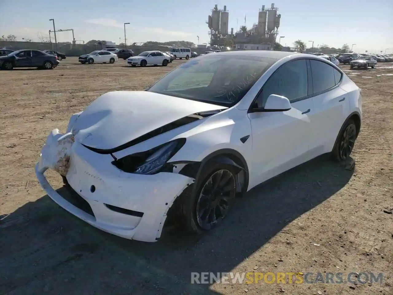 2 Фотография поврежденного автомобиля 5YJYGDEE5MF161624 TESLA MODEL Y 2021