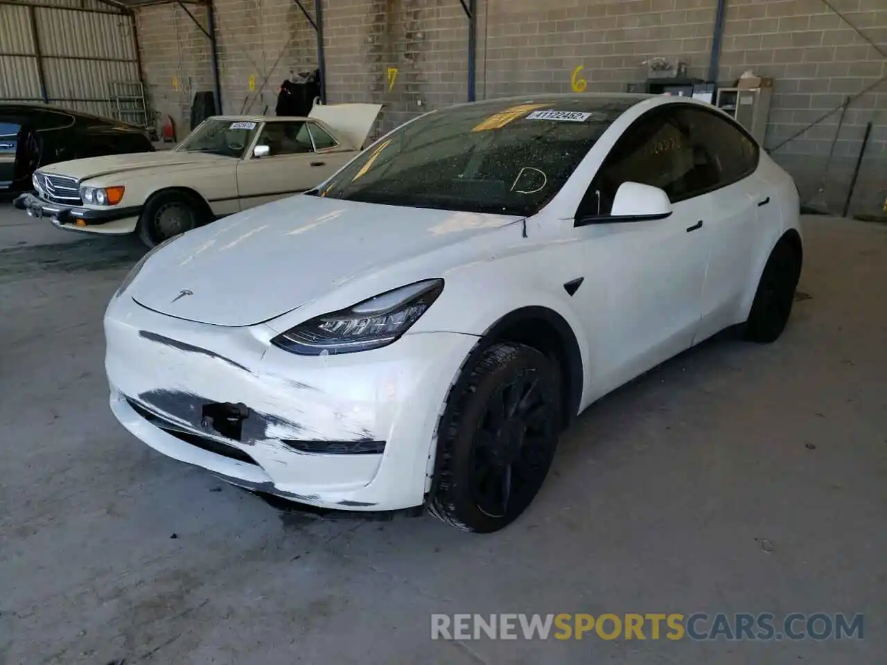 2 Фотография поврежденного автомобиля 5YJYGDEE5MF175779 TESLA MODEL Y 2021