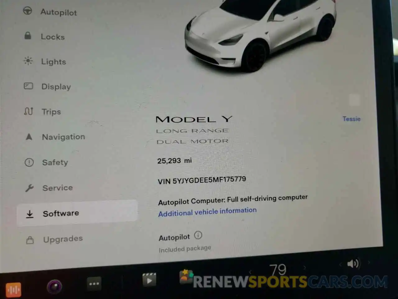 8 Фотография поврежденного автомобиля 5YJYGDEE5MF175779 TESLA MODEL Y 2021