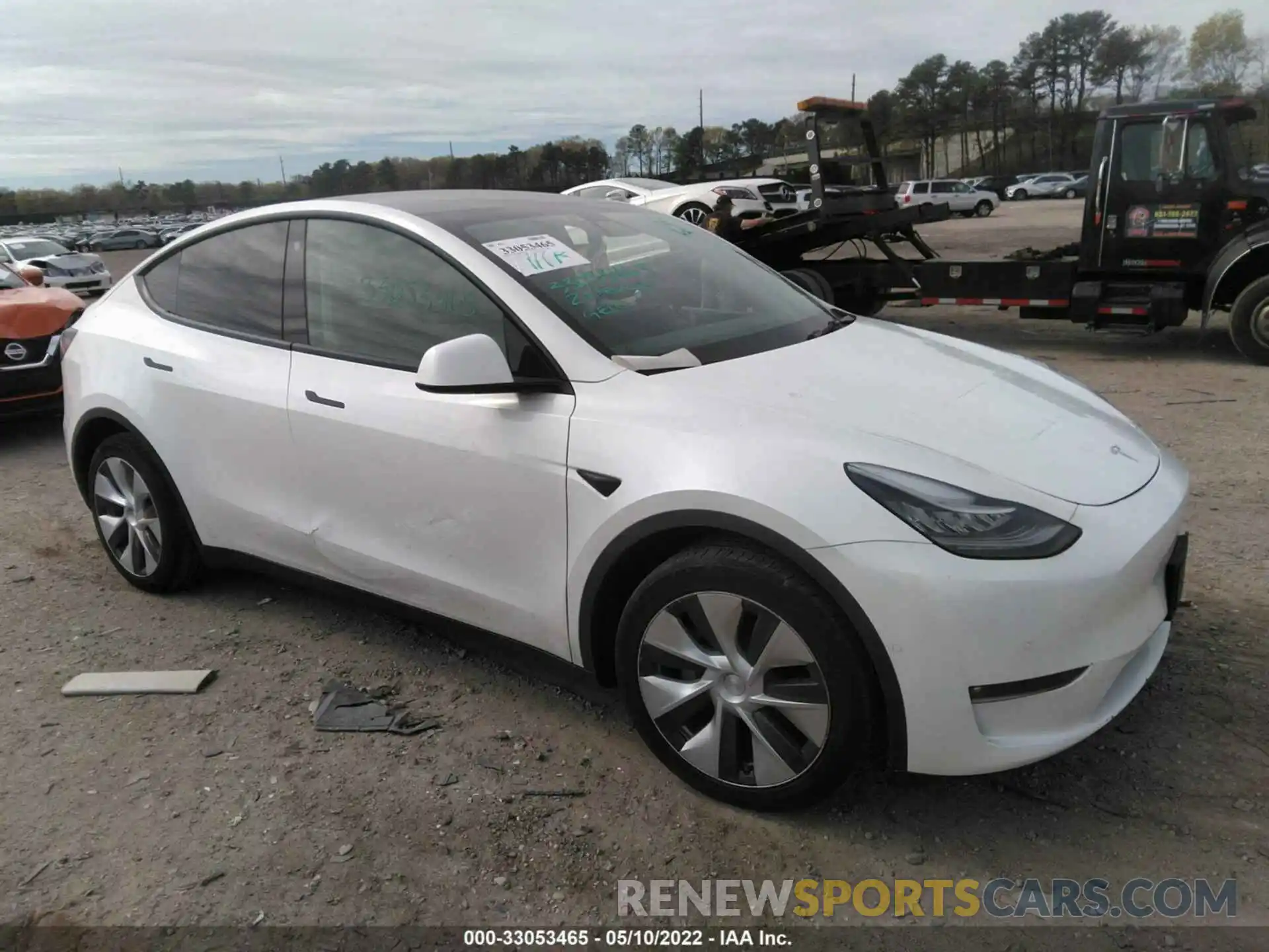 1 Photograph of a damaged car 5YJYGDEE5MF181288 TESLA MODEL Y 2021