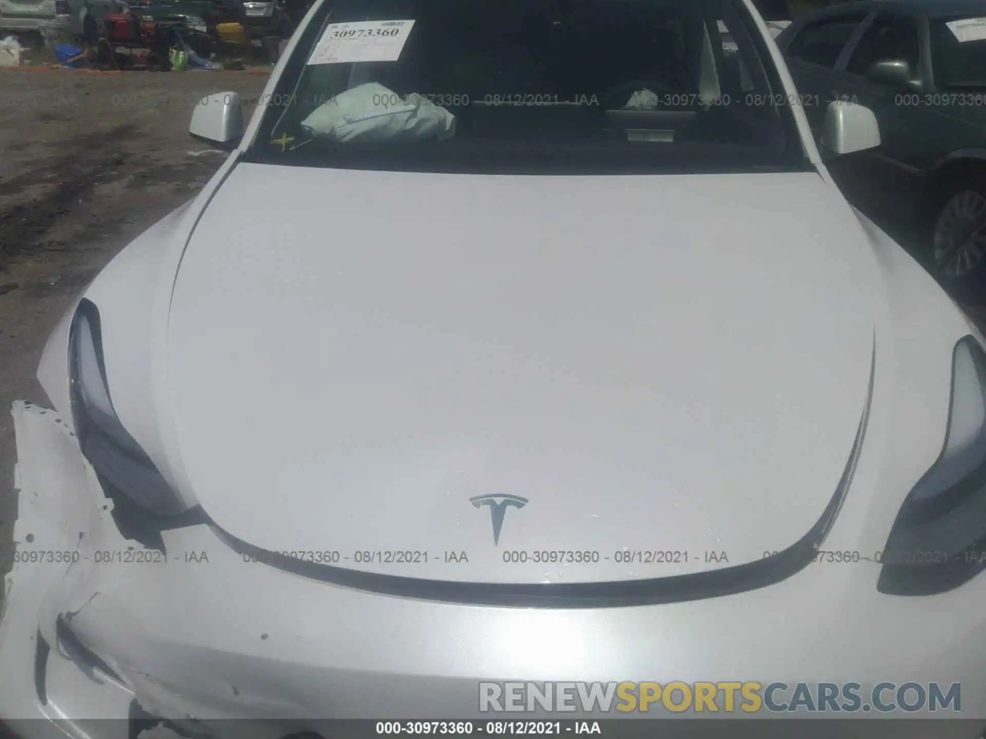 10 Photograph of a damaged car 5YJYGDEE5MF184580 TESLA MODEL Y 2021