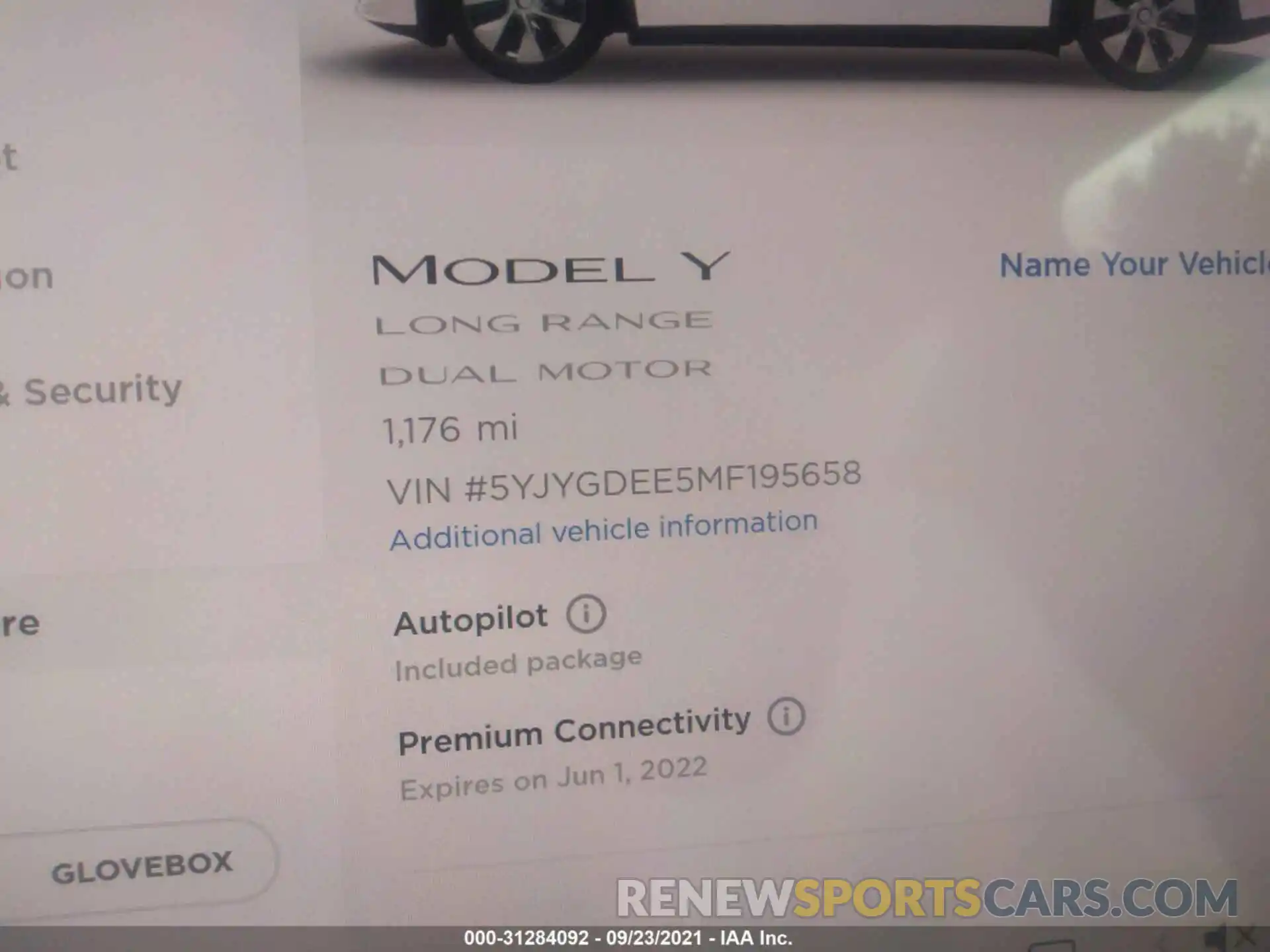 7 Фотография поврежденного автомобиля 5YJYGDEE5MF195658 TESLA MODEL Y 2021